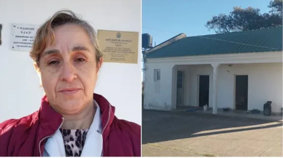 Una maestra recorre 20 kilómetros de tierra para ir a una escuela - imagen de origen