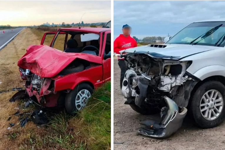 La niebla habría provocado un choque frontal de auto y camioneta sobre la Ruta 18 - imagen de origen
