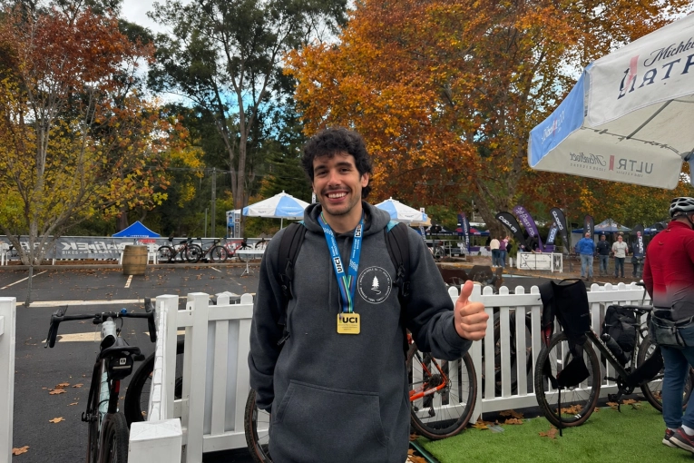 Javier Caraballo, gualeguaychuense en Australia, clasificó al Mundial de ciclismo - imagen de origen