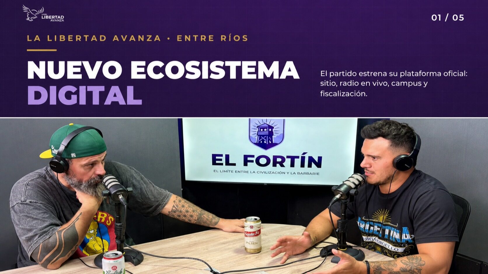 Al streaming de Paulín ahora se suma una radio libertaria - Informe Digital - imagen de origen