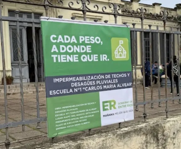 Más de 300 estudiantes se beneficiarán con obras en una histórica escuela de Nogoyá - imagen de origen