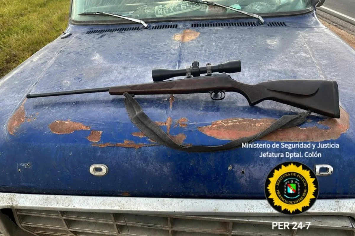 Secuestraron una carabina durante un operativo de control rural en Colón - imagen de origen