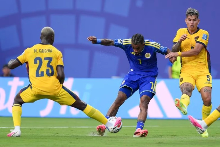 Histórico punto de Curazao ante Ecuador en el empate 0 a 0 en su primera participación - imagen de origen