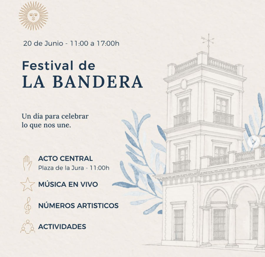 Día de la Bandera en el Palacio San José - imagen de origen
