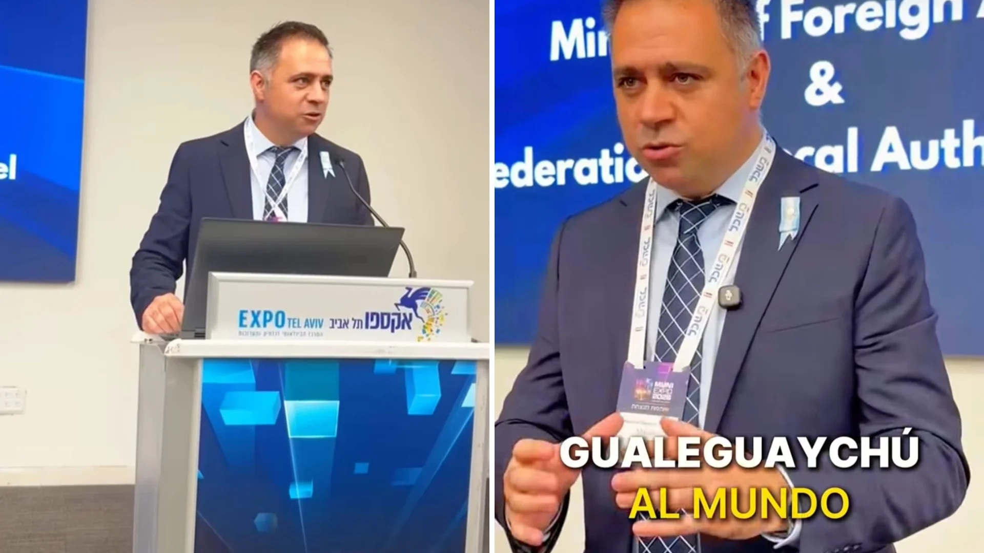 El mensaje del intendente Mauricio Davico desde "Muni World" en Israel - imagen de origen