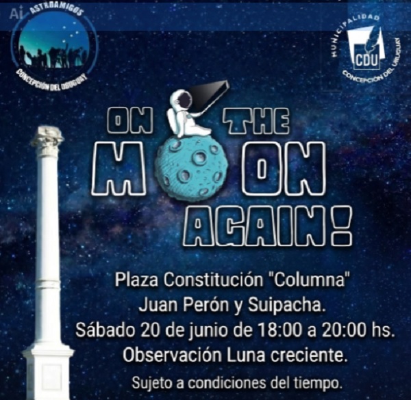 A mirar la luna en la Placita Columna - imagen de origen