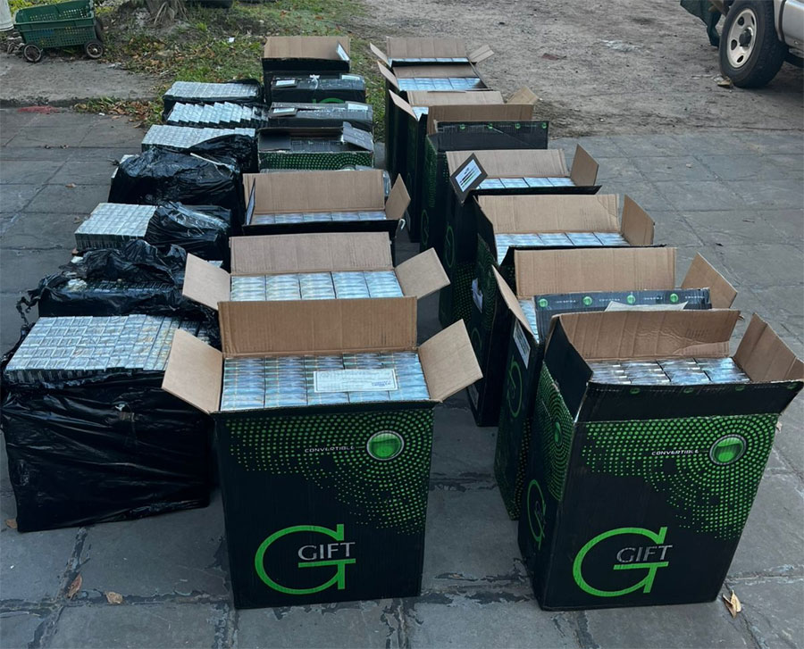 Contrabando: Secuestran 11.500 paquetes de cigarrillos ilegales en una camioneta - imagen de origen