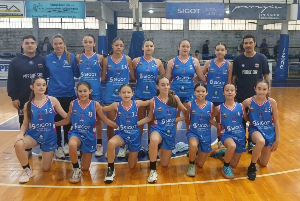 Parque Sur recibe la Copa de Oro U13 de básquet femenino - imagen de origen