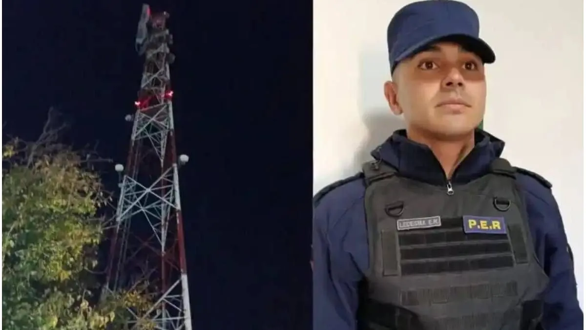 Un policía escaló una torre y convenció a un joven de descender sano y salvo en Urdinarrain - imagen de origen