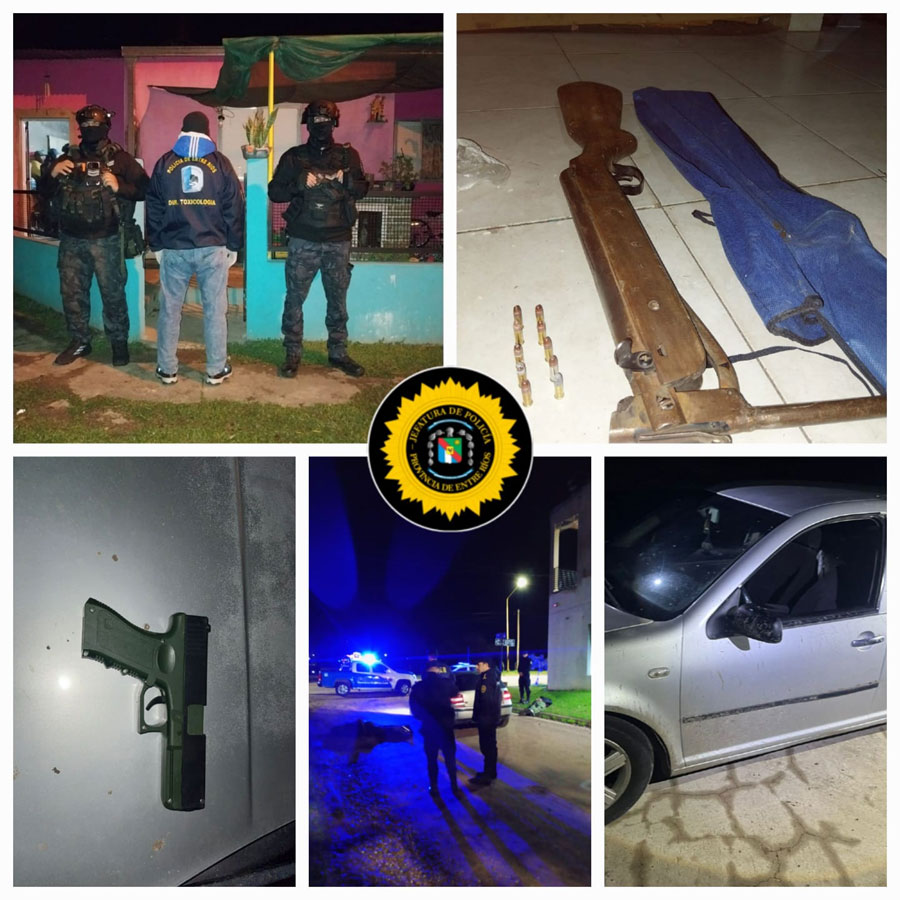 Megaoperativo en Federación: cuatro detenidos tras múltiples allanamientos por narcomenudeo - imagen de origen