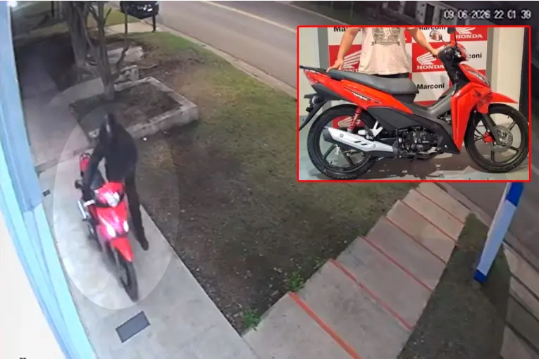 Robaron una moto en Paraná mientras veía el partido de la Selección Argentina e Islandia: video - imagen de origen