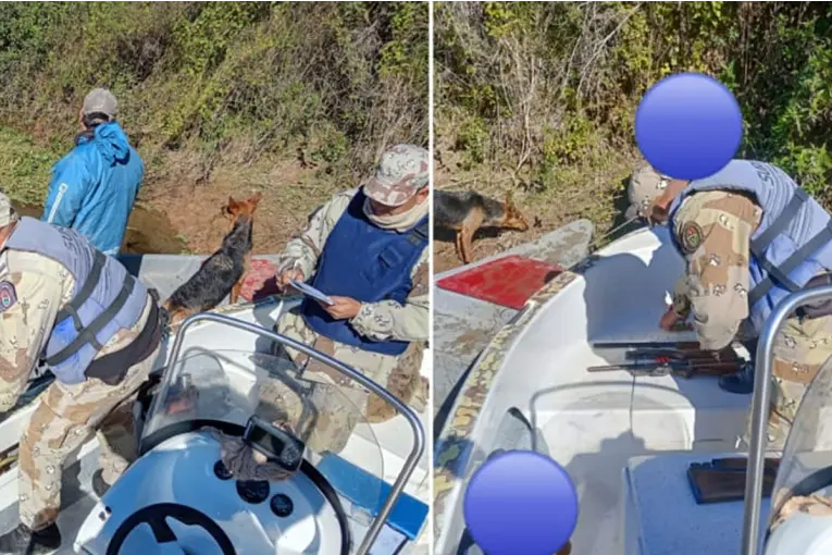 Iban armados y con tres carpinchos muertos: los interceptaron en las islas de Victoria - imagen de origen