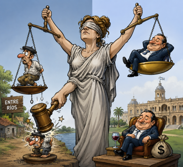 JUSTICIA PARA UNOS, GARROTE PARA OTROS: 1 años de condicional por privacion ilegitima de la libertad agravada a FIGURA de los DDHH, Fernando Caviglia - imagen de origen