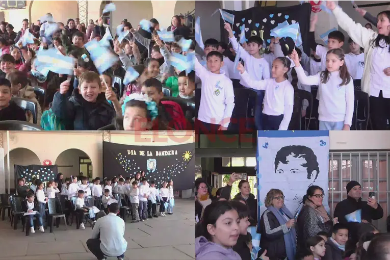 Alumnos de Escuela Casiano Calderón prometieron lealtad a la bandera en emotivo acto patrio - imagen de origen