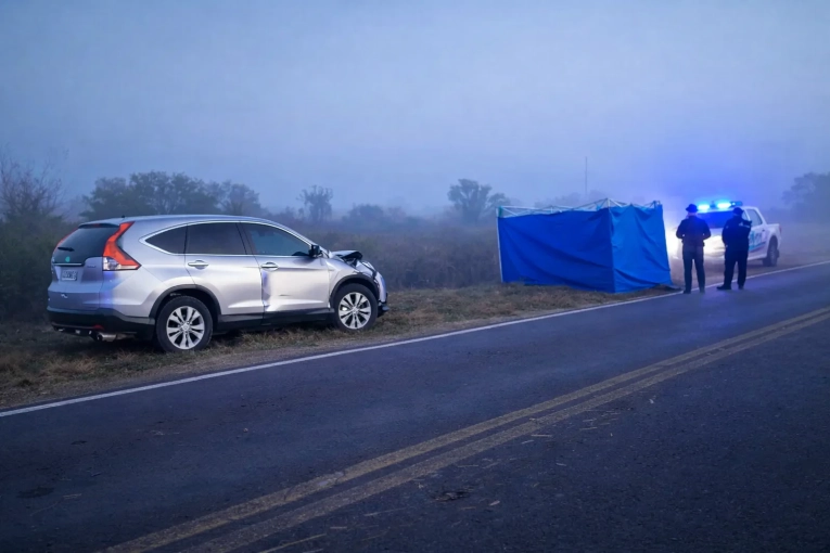 Fatal accidente en Ruta Provincial 32: camioneta chocó a hombre que pedía ayuda tras despiste - imagen de origen