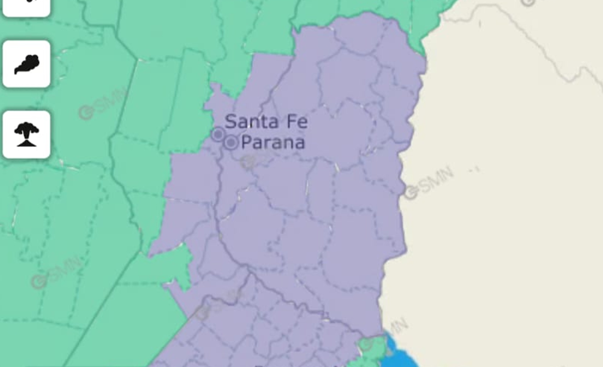 Emitieron alerta violeta por bancos de niebla en todo Entre Ríos - imagen de origen
