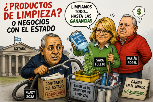 Sara Foletto la PRO secretaria del Senado Provincial, ¿le vende productos de limpieza al Estado? - imagen de origen