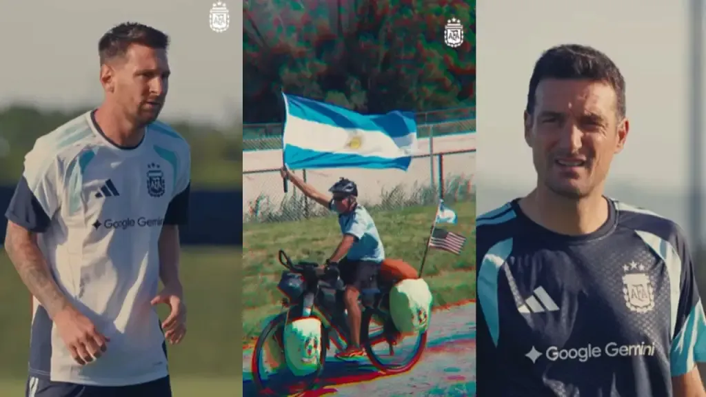 Los biciviajeros gualeguaychuenses presentes en el video oficial de la Selección Argentina - imagen de origen