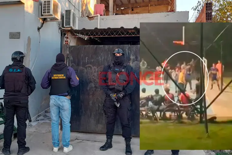 Detuvieron al posible autor de los disparos durante un partido de fútbol en Parque Gazzano - imagen de origen