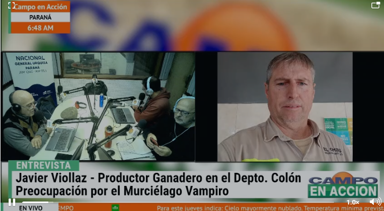Javier Viollaz explica y señala que - imagen de origen