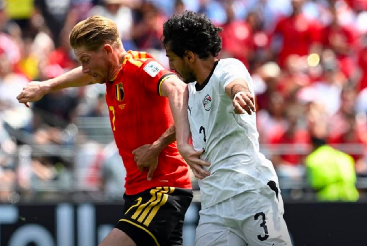 Bélgica reaccionó a tiempo y rescató un empate ante Egipto - imagen de origen