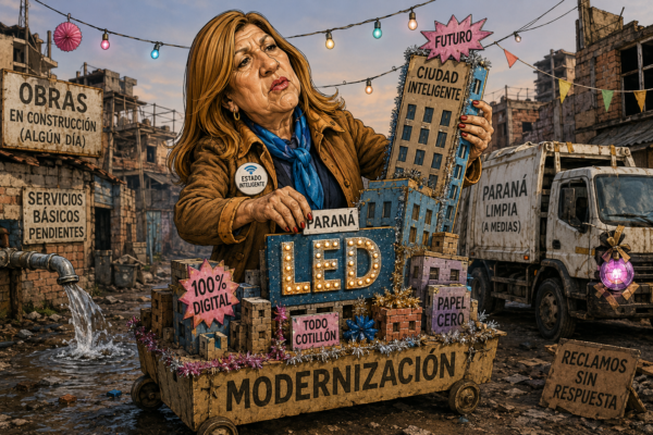 La Paraná digital de Rosario Romero: trámites inteligentes, sin agua y luces de cotillón - imagen de origen
