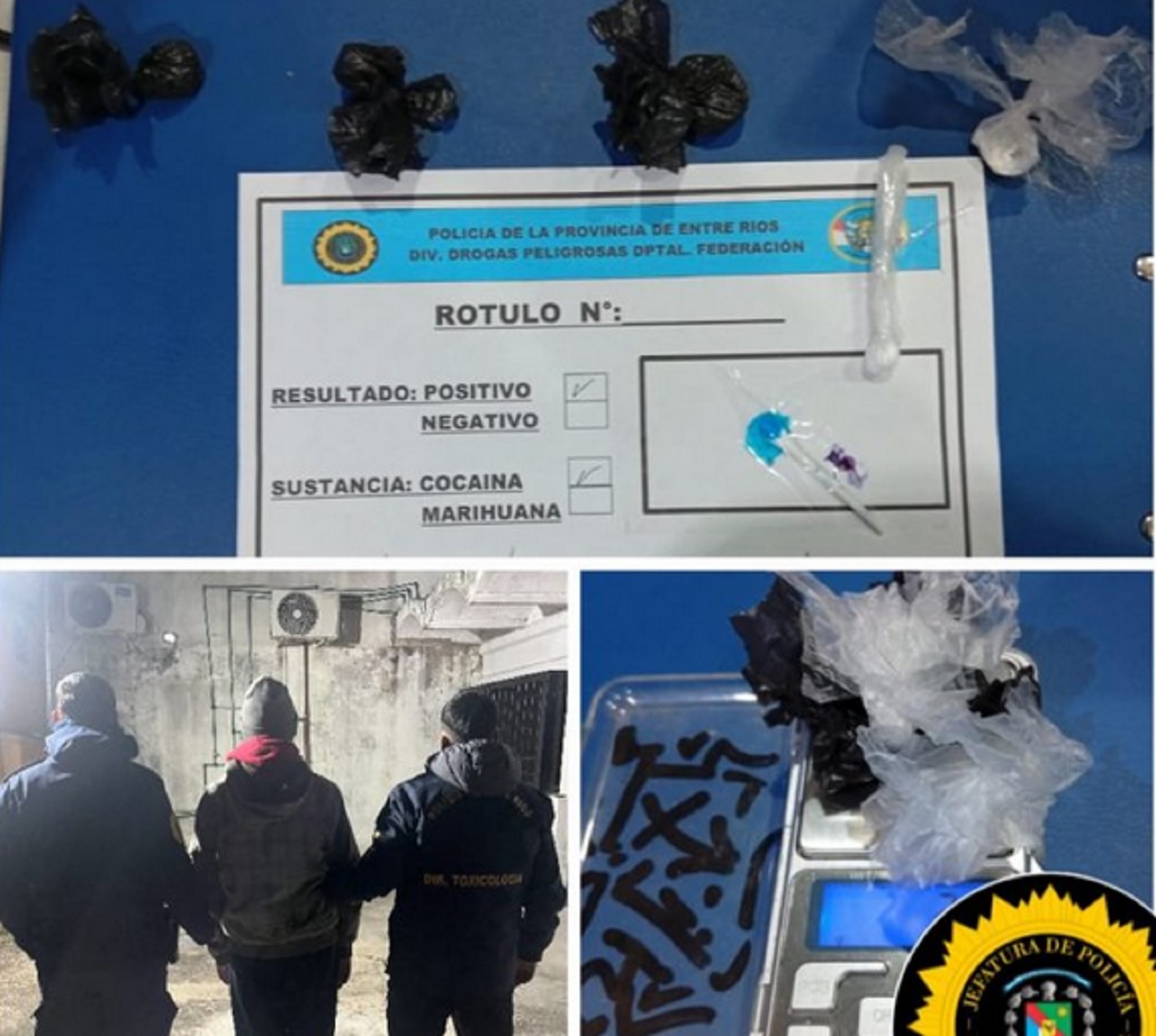 Federación: detuvieron a un hombre que llevaba cocaína y marihuana para comercializar - imagen de origen