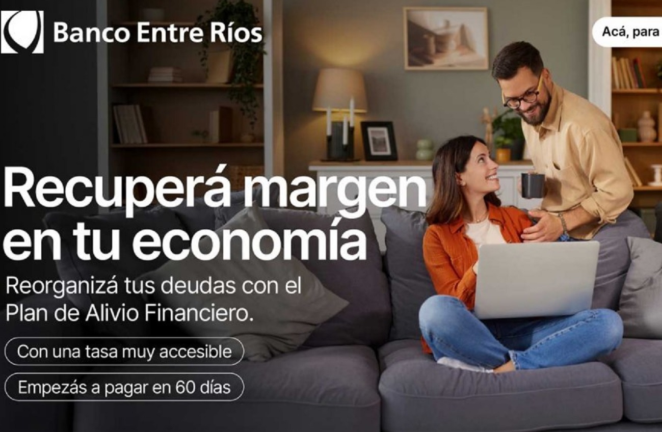 Banco Entre Ríos ofrece hasta 60 cuotas y 2 meses de gracia para refinanciar deudas de empleados públicos, privados y jubilados - imagen de origen