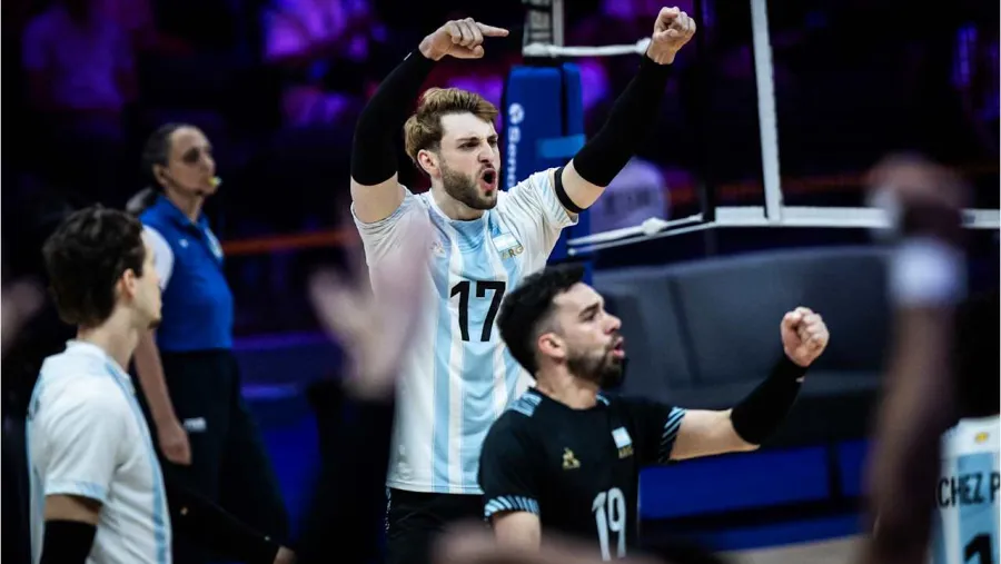 Vóley: Argentina venció en el tie break a Alemania con el poder ofensivo del paranaense Vicentín | Análisis - imagen de origen