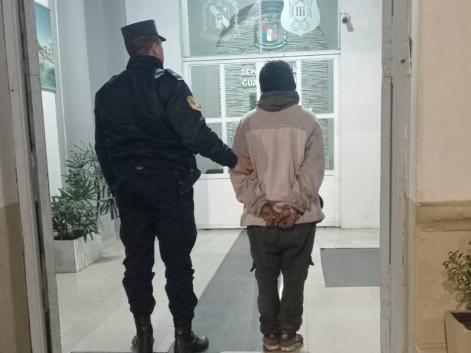 La Policía sorprendió y demoró a un joven que llevaba bebidas alcohólicas robadas - imagen de origen
