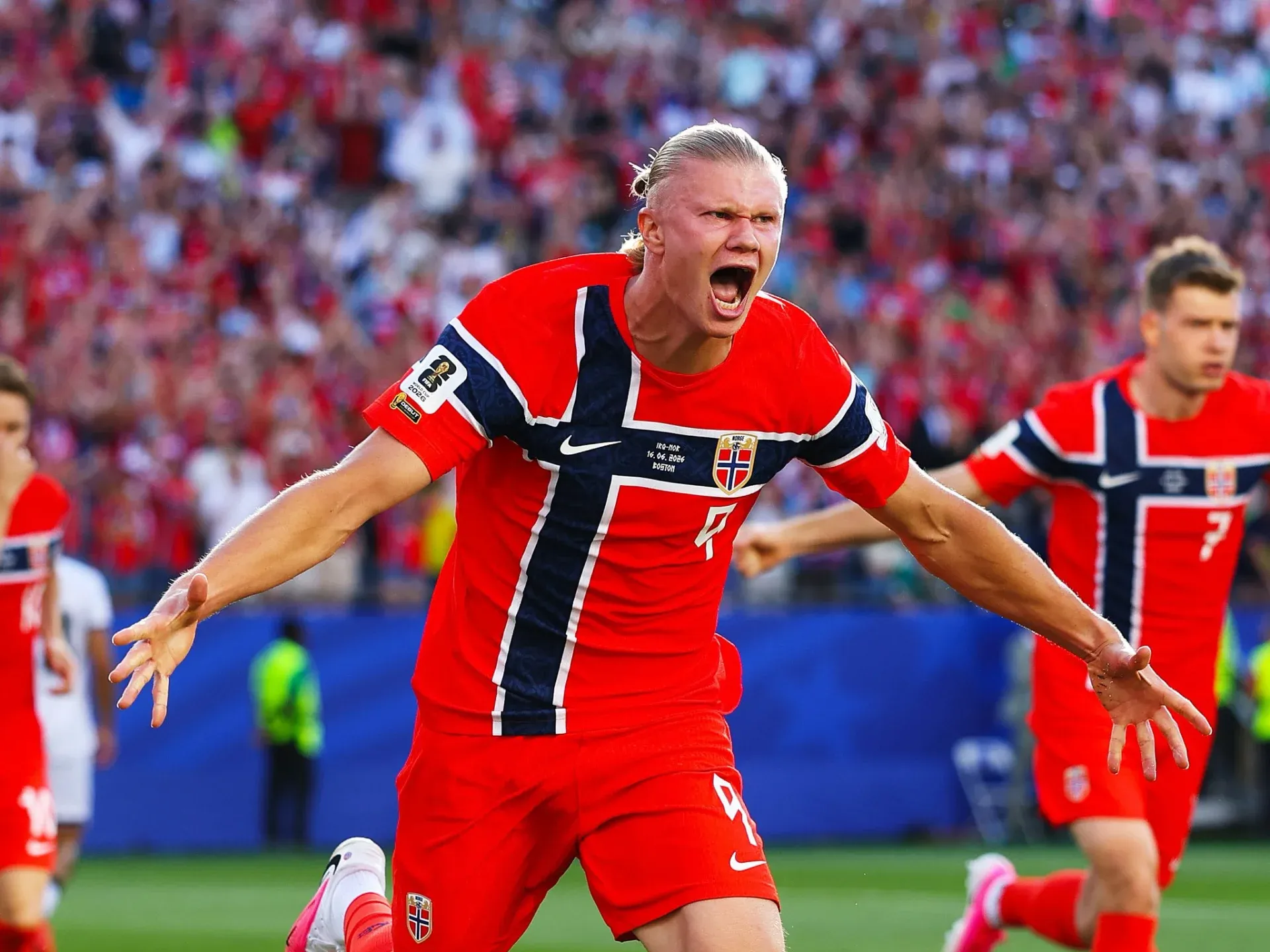 Haaland brilló en su debut y se mostró orgulloso de la histórica victoria de Noruega - imagen de origen