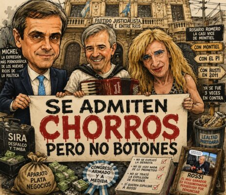 EN EL PERONISMO ENTRERRIANO NO ALCANZA CON GANAR ELECCIONES: TAMBIÉN HAY QUE BANCAR EL ROBO - imagen de origen