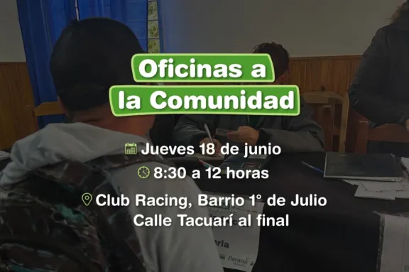 La Municipalidad de Paraná brindará servicios descentralizados en barrio 1º de Julio - imagen de origen