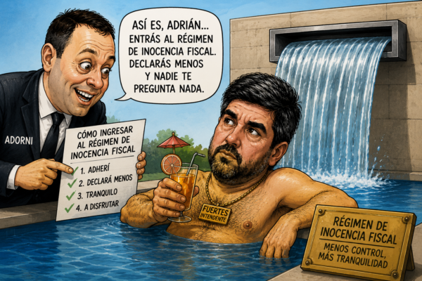 COMO ADORNI, ADRIAN FUERTES (20 AÑOS DE FUNCIONARIO), INGRESO AL REGIMEN DE «INOCENCIA FISCAL» - imagen de origen