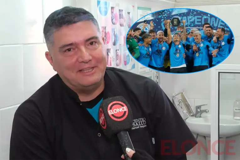 Médico cordobés radicado en Entre Ríos cumplió una promesa por el título de Belgrano - imagen de origen