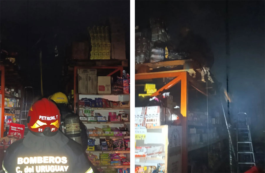 Incendio en un super mayorista durante la madrugada - imagen de origen