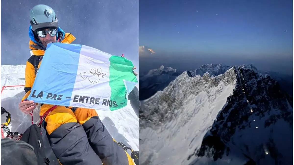 Hazaña: el entrerriano Juan Cruz Rodríguez conquistó el Lhotse, la cuarta montaña más alta del mundo - imagen de origen