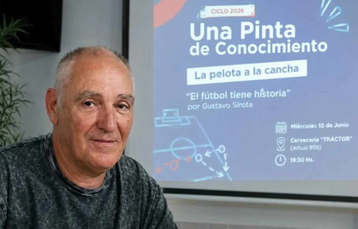 Gustavo Sirota invita a pensar el fútbol como un fenómeno cultural en una nueva edición de “Una pinta de conocimiento” - imagen de origen