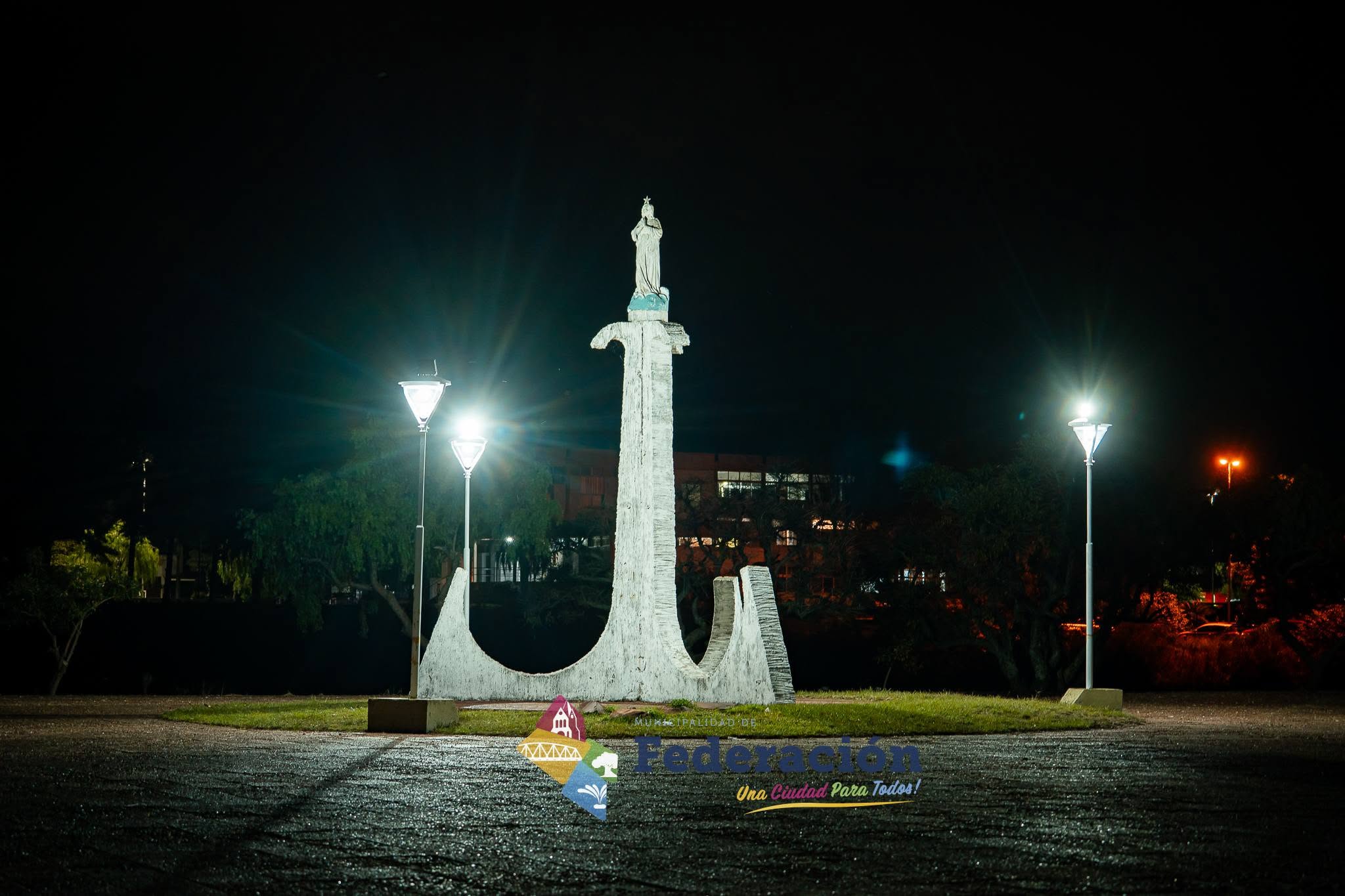 Federación: Renovaron la iluminación del Paseo de la Virgen Stella Maris y de un sector de Playa Baly - 7PAGINAS - imagen de origen