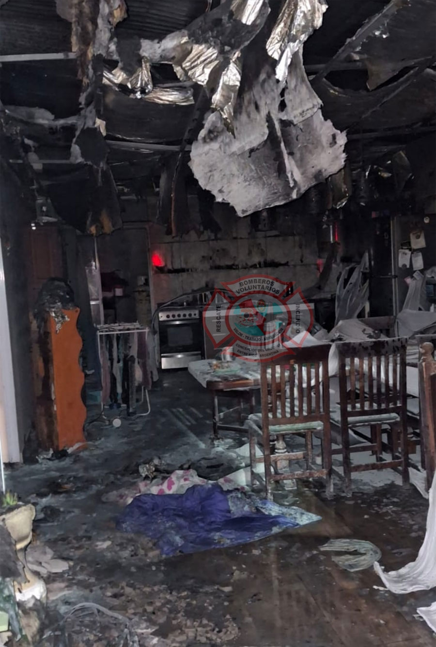 Bomberos sofocaron un incendio en una vivienda y salvaron a tres mascotas - imagen de origen