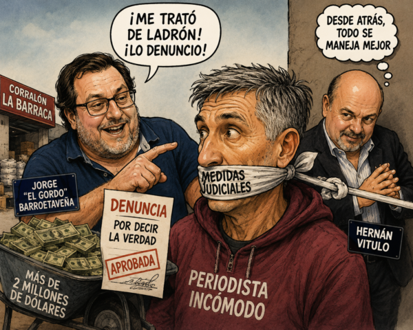Gualeguay: denuncian al influencer Mario Ramón González por llamar “ladrón” al animador radial Jorge Barroetaveña, socio de HERNAN VITULO, y la Justicia dictó restricciones - imagen de origen