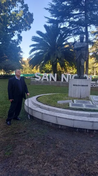 El diputado provincial Fabián Rogel recordó a Belgrano y a Irigoyen el Día de la Bandera - imagen de origen