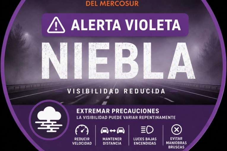 Lanzan alerta violeta por niebla para Gualeguaychú y la región - imagen de origen