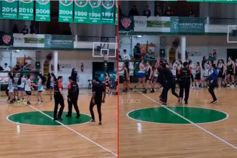 Un padre increpó y agredió a árbitros en un partido de básquet infantil en Paraná: fue detenido - imagen de origen
