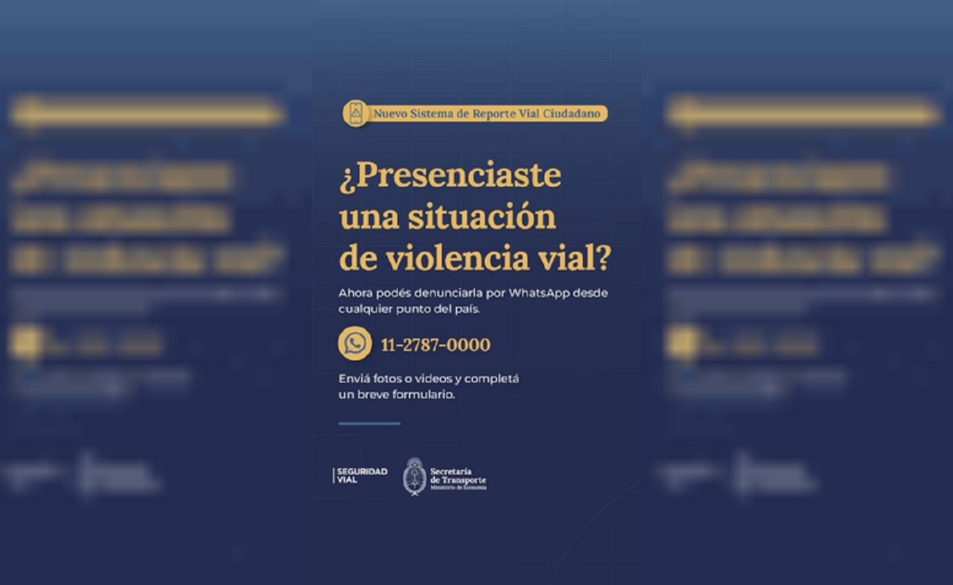 La Agencia de Seguridad Vial lanzó una nueva herramienta digital para reportar conductas peligrosas por WhatsApp - imagen de origen