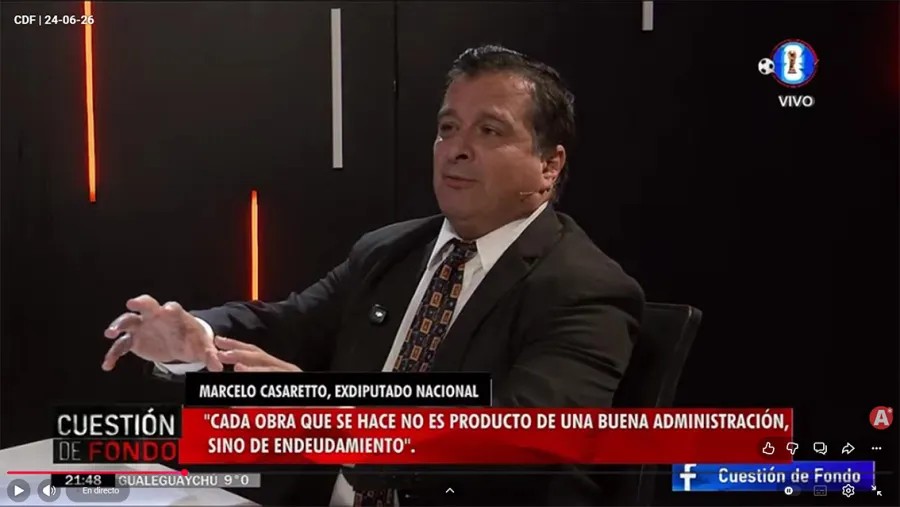 Marcelo Casaretto: “Yo voy a estar en la vereda de enfrente del ajuste de Frigerio y del ajuste de Milei” | Análisis - imagen de origen