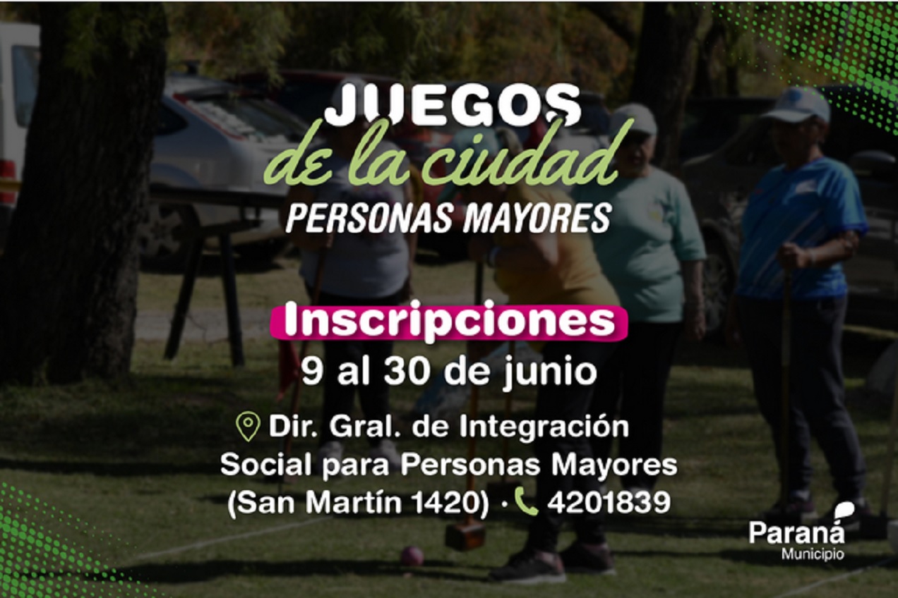 Juegos de la Ciudad para Personas Mayores: abren las inscripciones para una nueva edición - imagen de origen